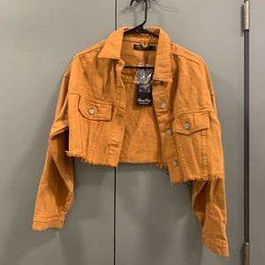 Shein | Distressed Denim Cropped Jacket